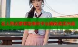 名人热议萝莉岛事件平台揭秘真实内幕