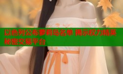 以色列公布萝莉岛名单 揭示权力精英秘密交易平台