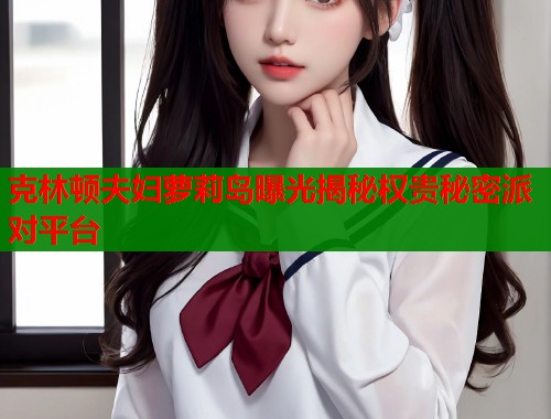 克林顿夫妇萝莉岛曝光揭秘权贵秘密派对平台  第1张