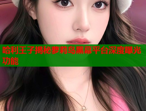 哈利王子揭秘萝莉岛黑幕平台深度曝光功能  第1张